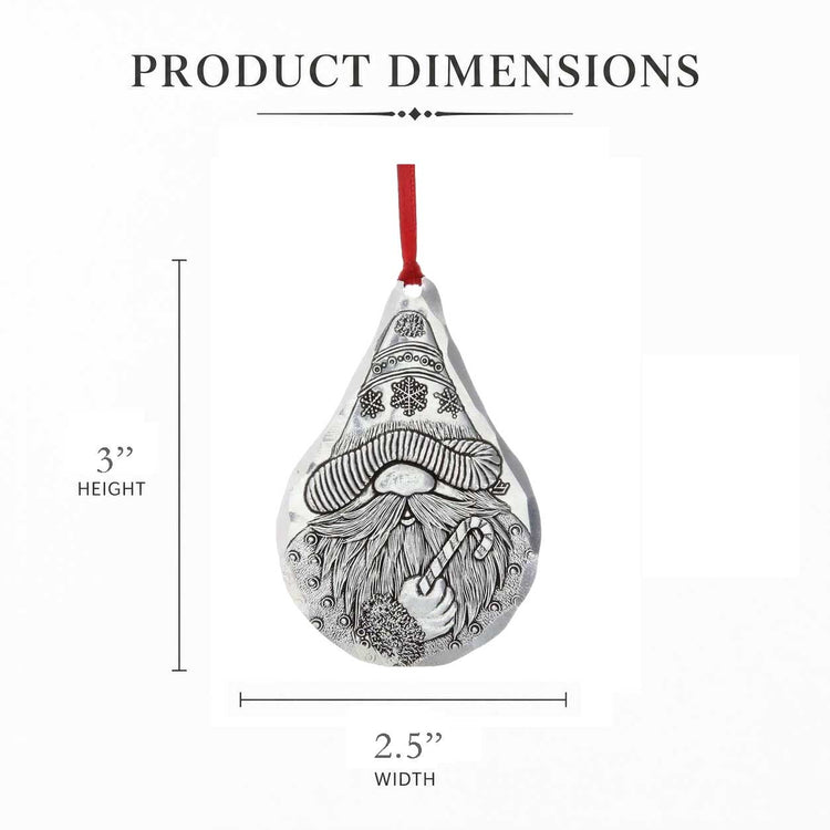 Candy Cane Gnome Christmas Ornament