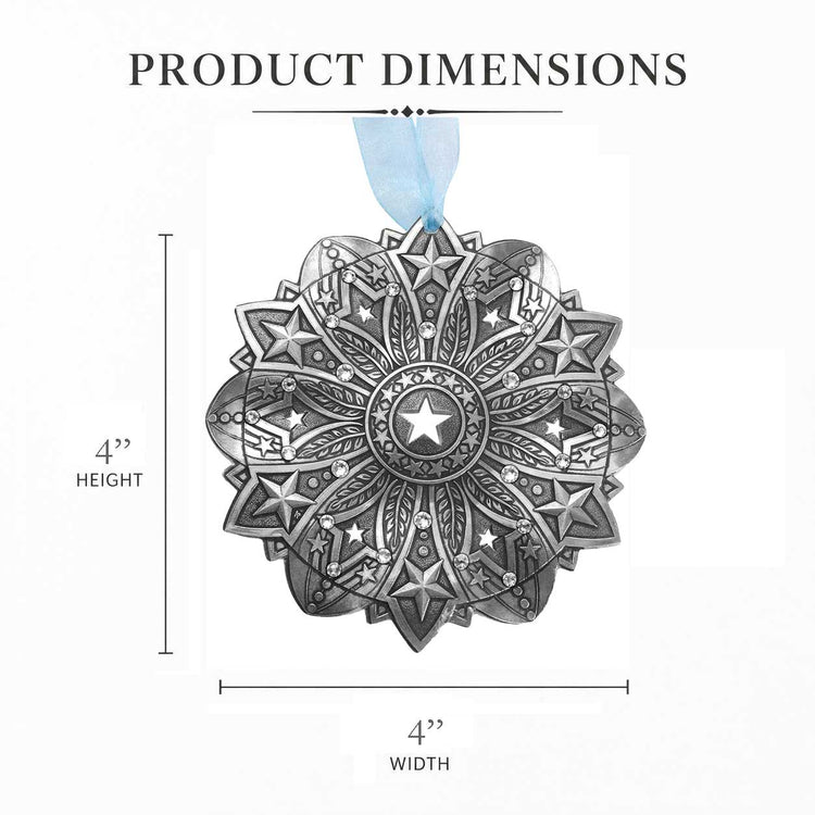 Star Spangled Snowflake Patriotic Ornament