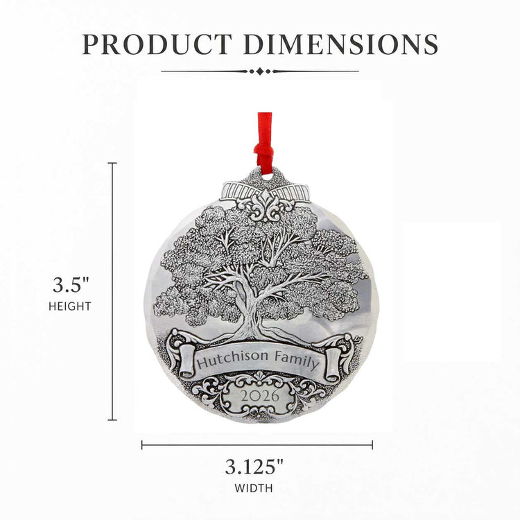 Personalized Family Tree Ornament 