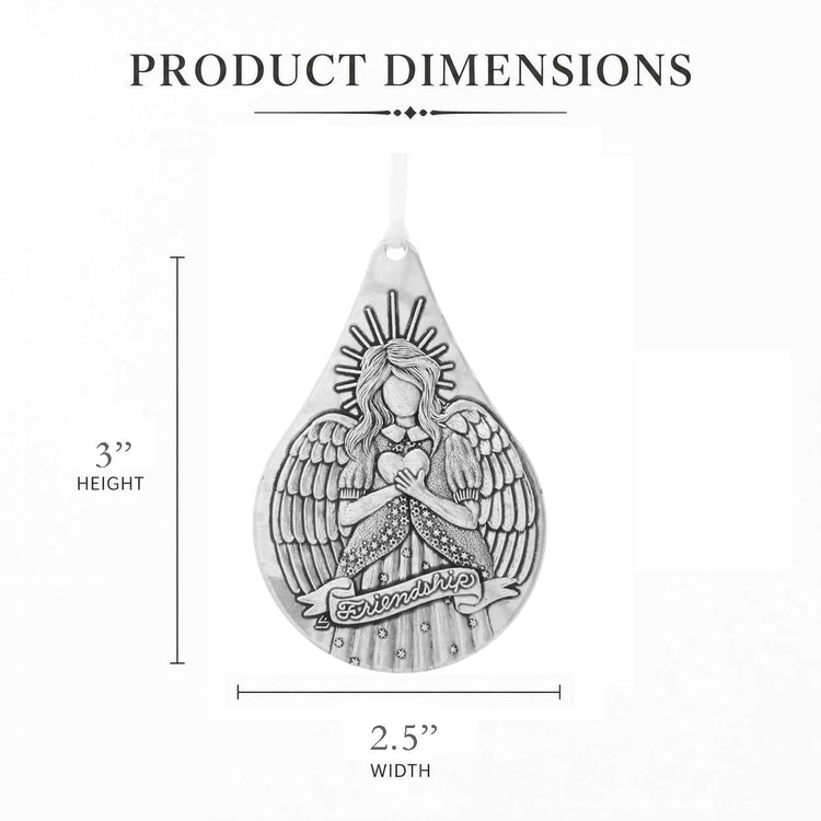 Friendship Angel Teardrop Ornament