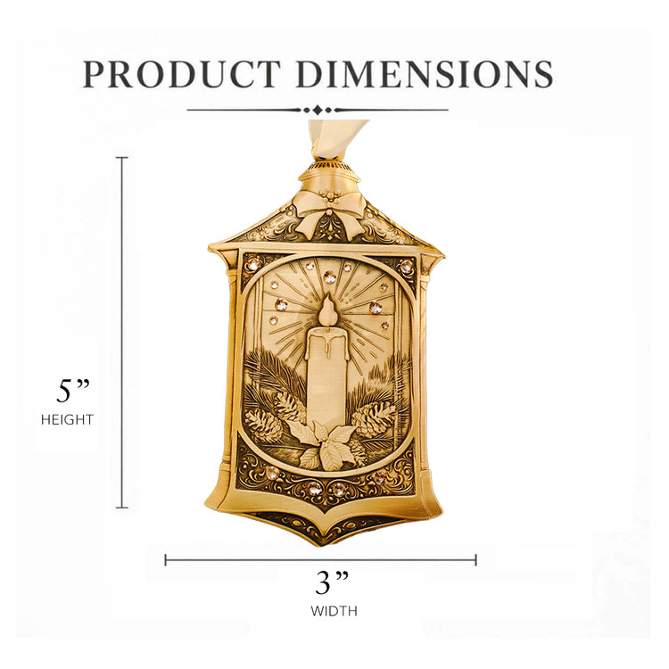 Guiding Light- Candle of Welcome Ornament (Bronze)