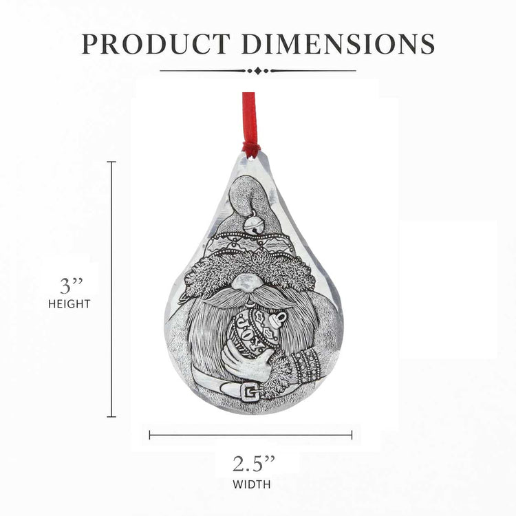 Joyful Gnome Christmas Ornament