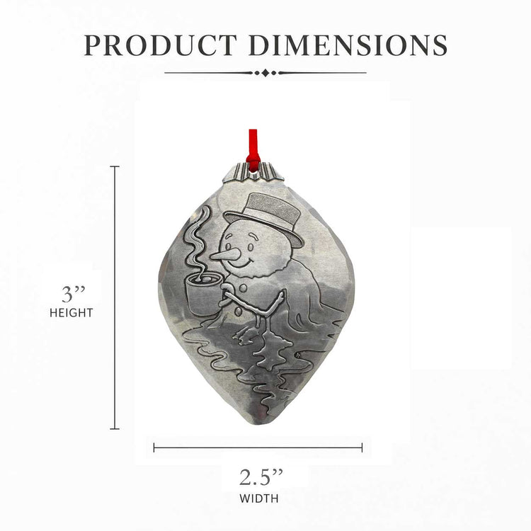 Melting Snowman Ornament