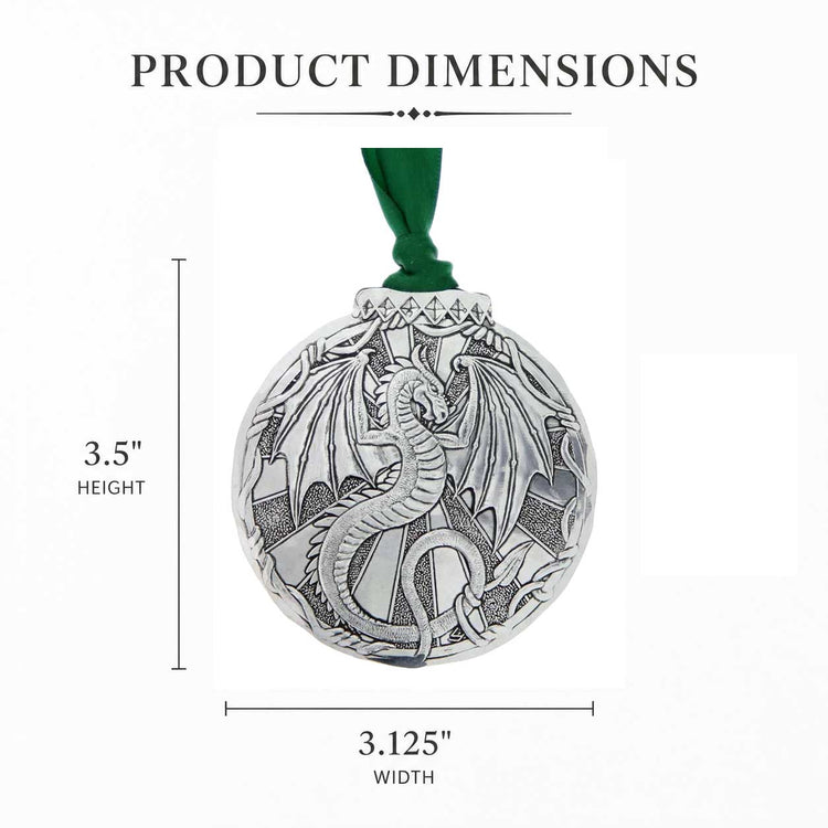 Mystical Dragon Ornament - Wendell August Forge