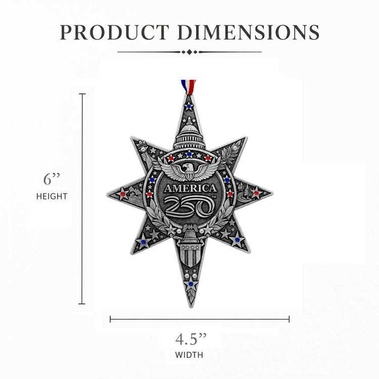 Sea to Shining Sea America 250 Commemorative Ornament