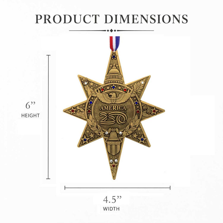 Sea to Shining Sea America 250 Commemorative Ornament