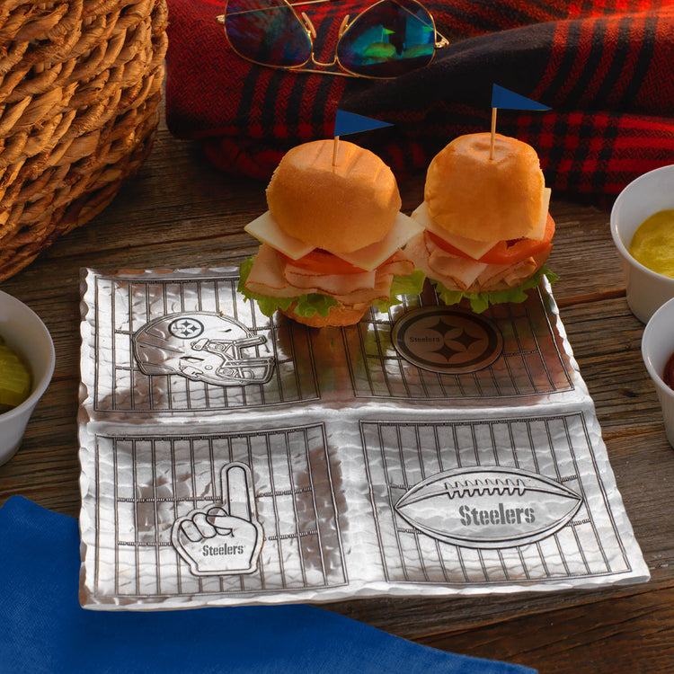 Pittsburgh Steelers Game Day Quad Serving Tray 