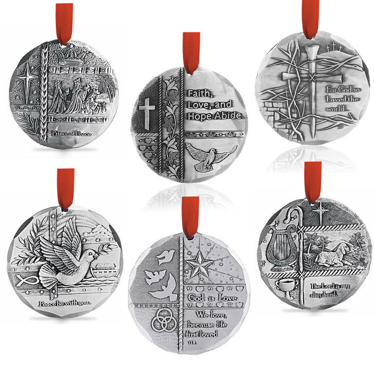 Bible Verse 6-Piece Ornament Set 