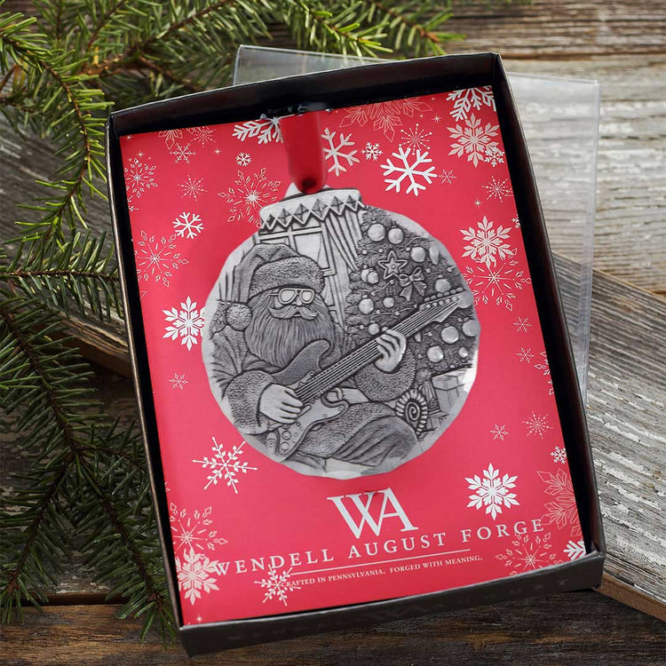 Rock N Roll Santa Ornament