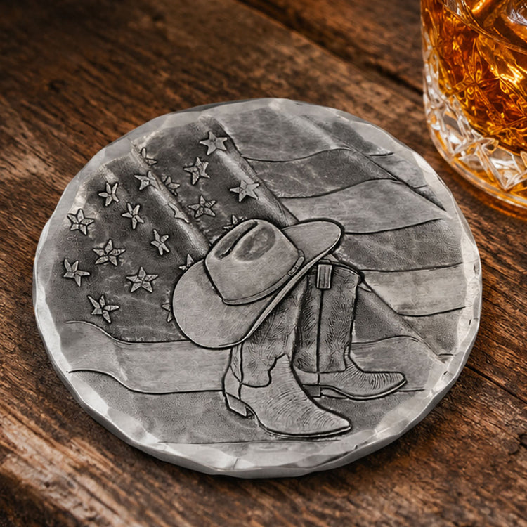 Rodeo Boots and Hat Coaster 