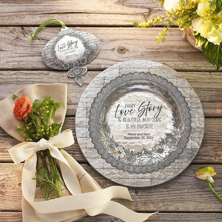 Rustic Charm Personalized Decorative Plate
