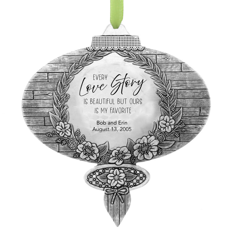 Rustic Charm Personalized Christmas Ornament