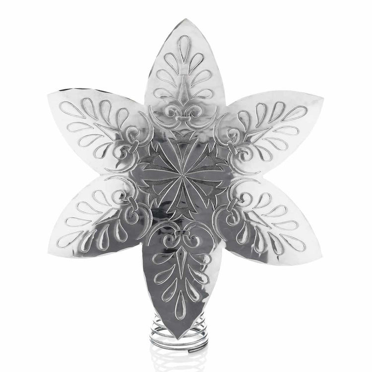 Snowflake Metal Tree Topper