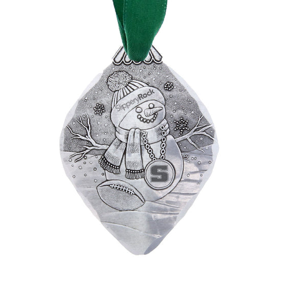 Slippery Rock University Superfan Snowman Ornament