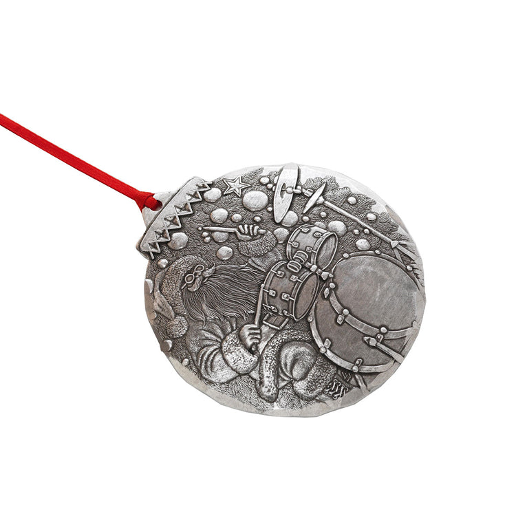 Santa Playing the Drums Ornament