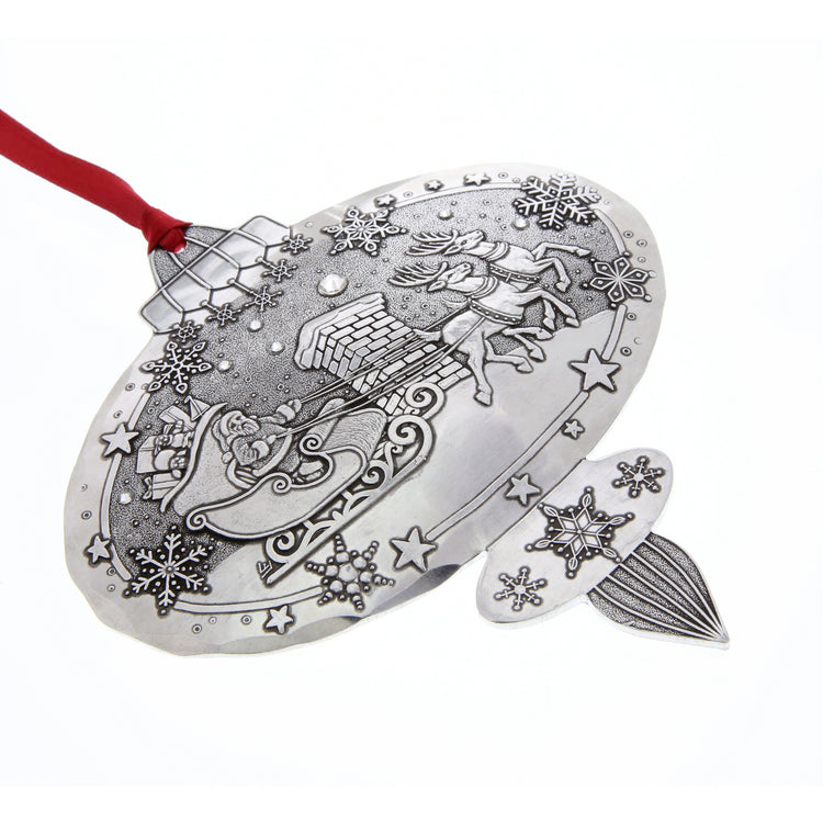 Portraits of Christmas- A Visit From Santa Ornament