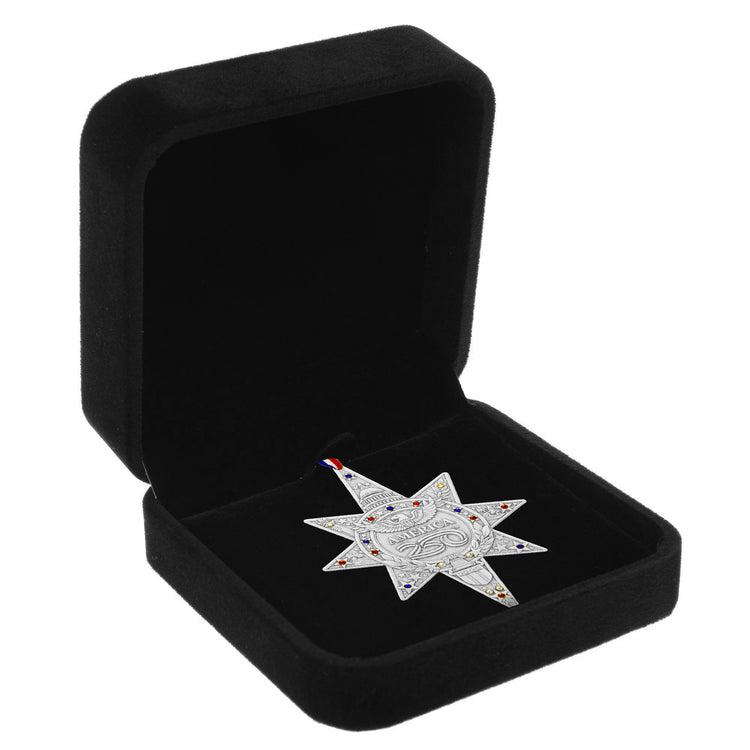 Limited Edition America250 Sea to Shining Sea Commemorative Ornament (Silver Plated)