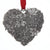 Winter Floral Heart Christmas Ornament with Crystals