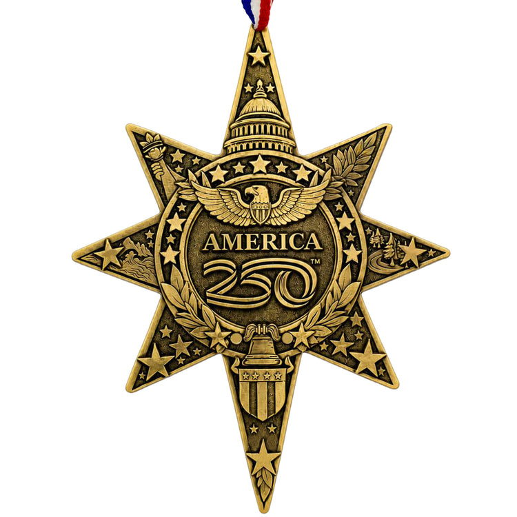America250 Sea to Shining Sea Commemorative Star Ornament (Bronze) 