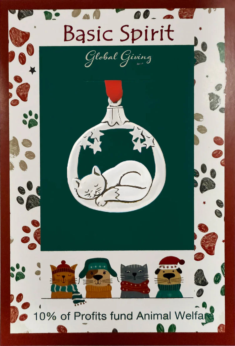Sleepy Cat Ornament