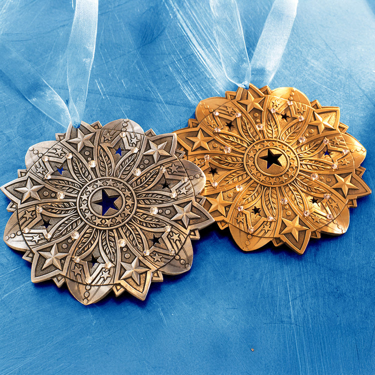 Snow Crystal 2026- Star Spangled Ornament (Bronze)