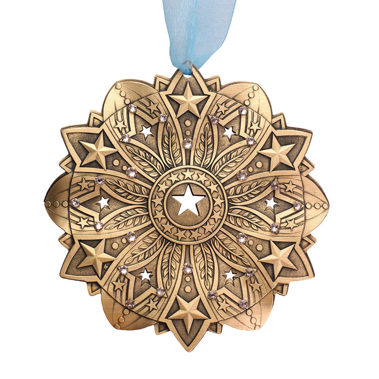 Snow Crystal 2026- Star Spangled Ornament (Bronze) 