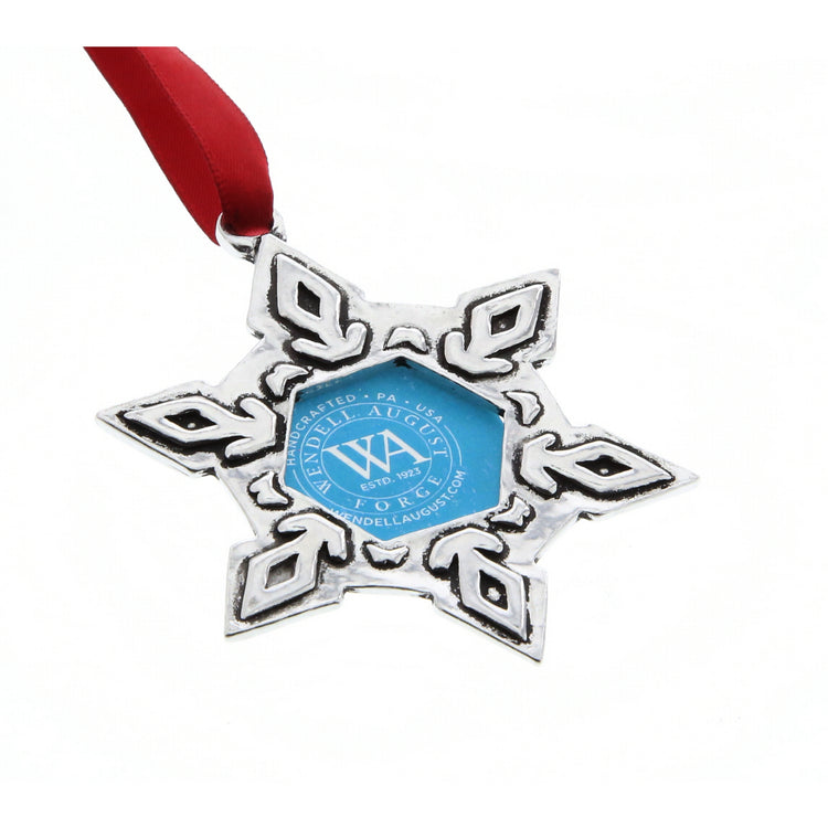 Starburst Snowflake Photo Ornament