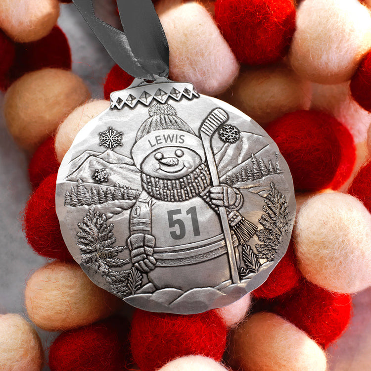 Hockey Holiday Snowman 
