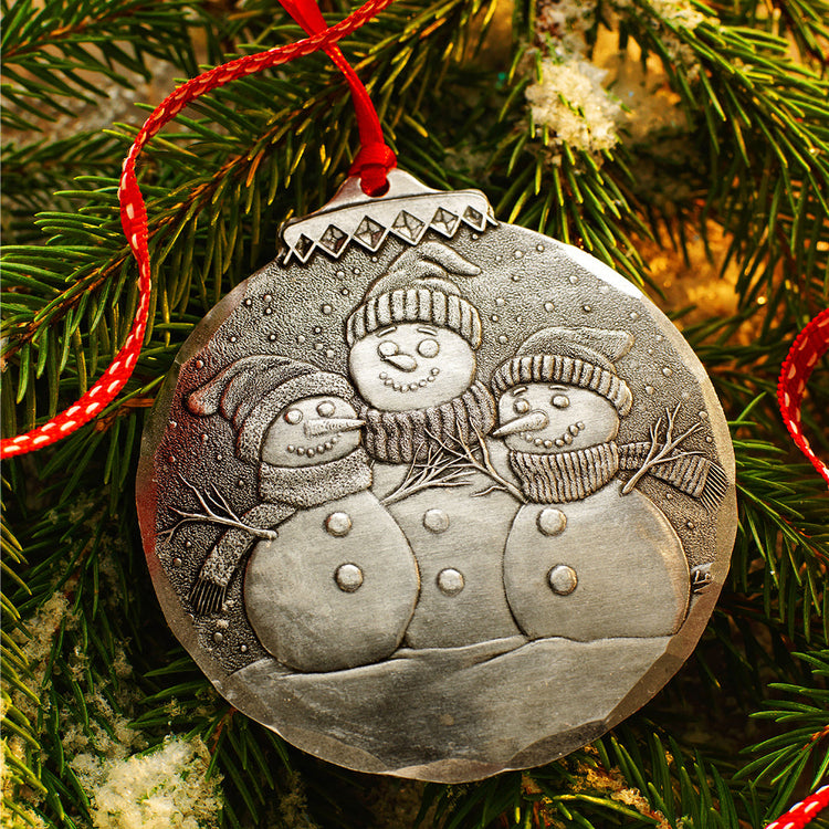 Snowman Family of Three Ornament 