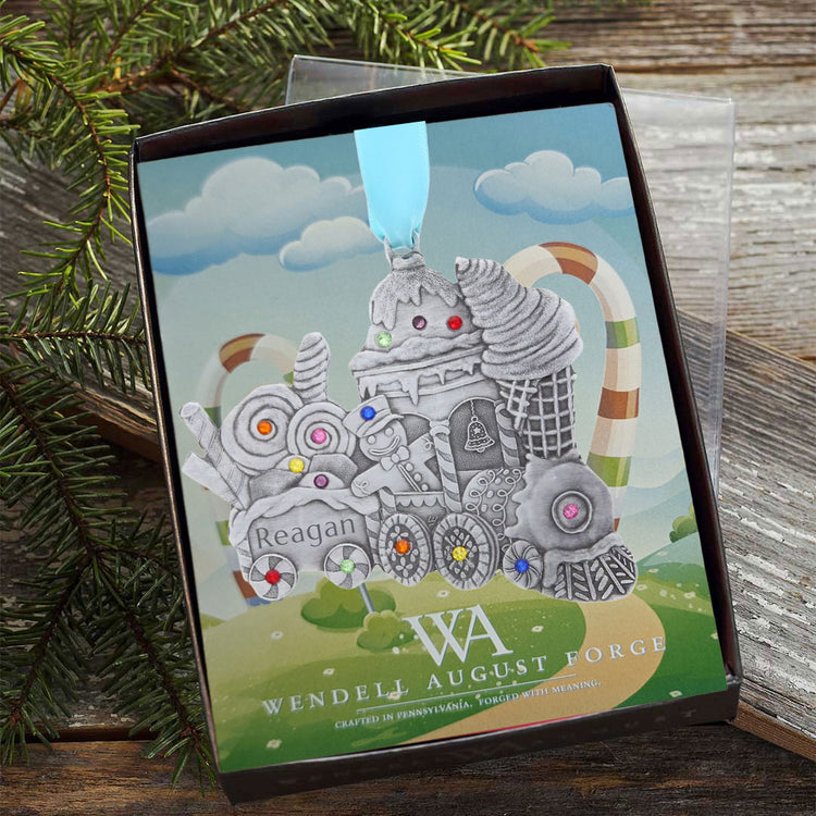 Personalized Gingerbread Train Ornament