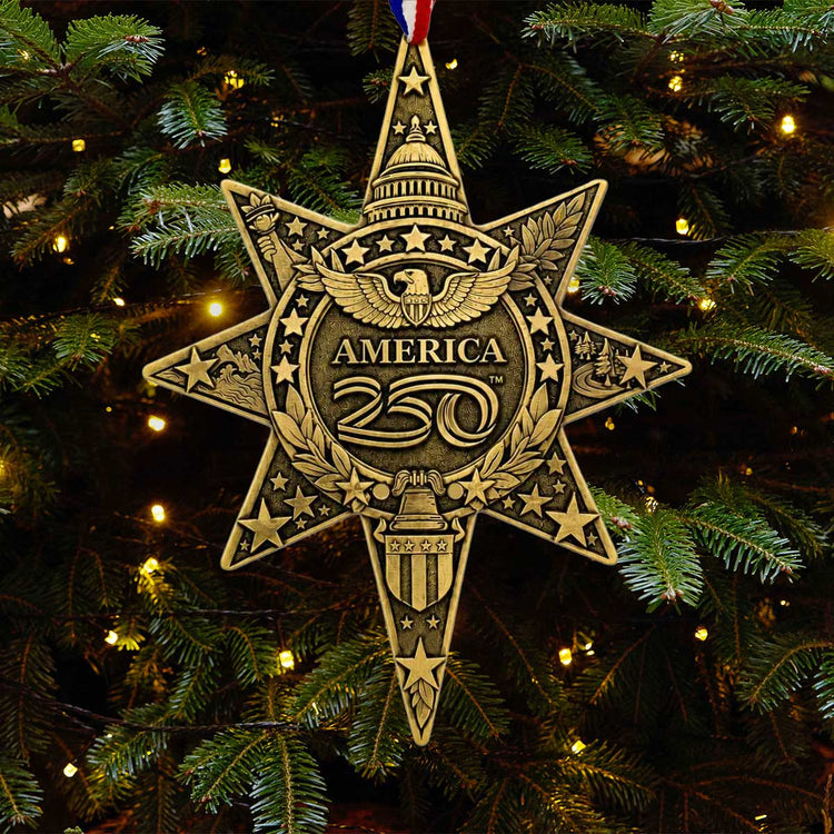 America250 Sea to Shining Sea Commemorative Star Ornament (Bronze) 