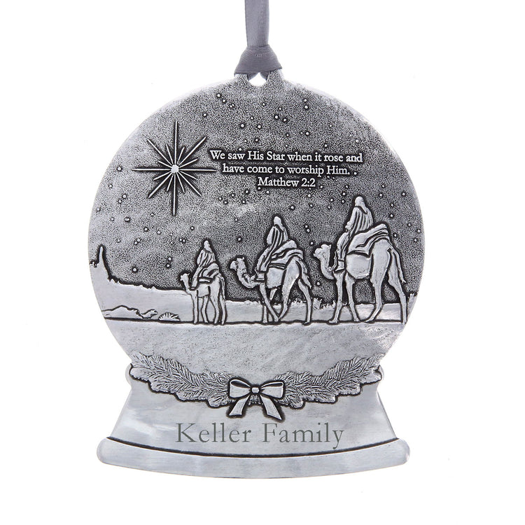 Star of Wonder Snow Globe Ornament