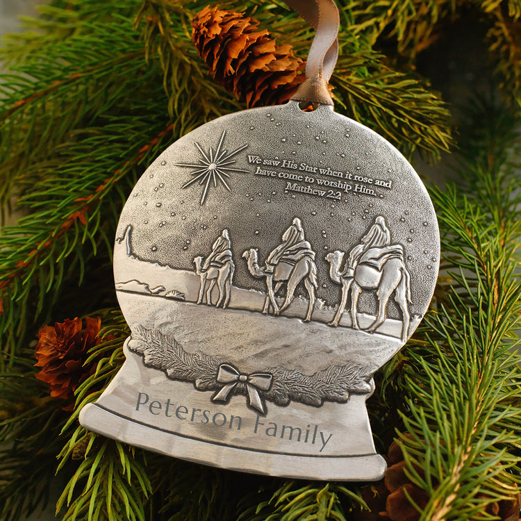 Star of Wonder Snow Globe Ornament
