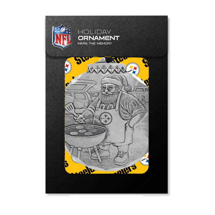 Steelers Tailgate Santa Christmas Ornament