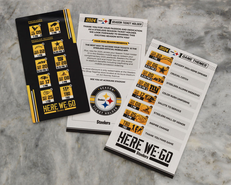 2024 Pittsburgh Steelers Season Ticket - Wendell August Forge