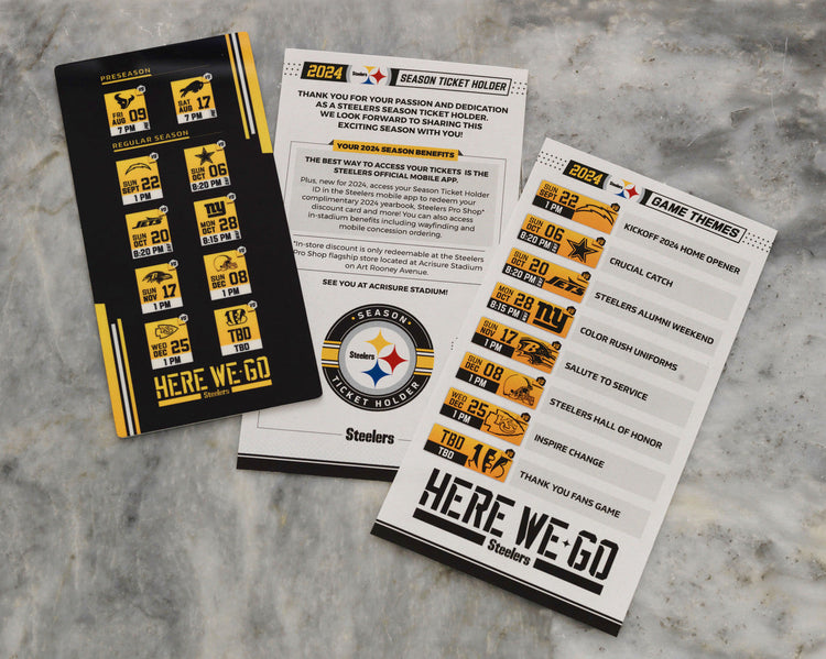 2024 Pittsburgh Steelers Season Ticket - Wendell August Forge