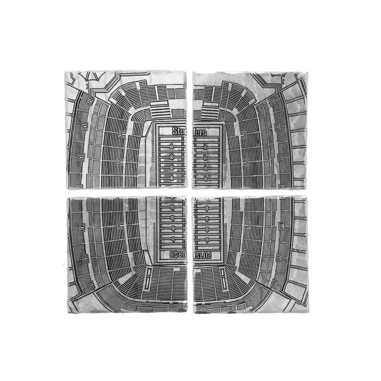 Pittsburgh Steelers Stadium Series 4-Piece Coaster Set