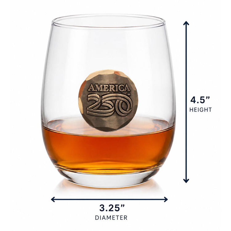 America 250 Stemless Wine Set