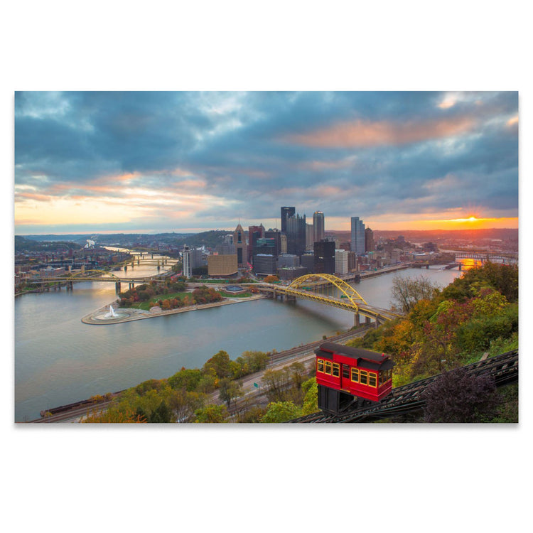 Sublimely Subtle Metal Pittsburgh Print