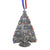 Patriotic Christmas Tree Ornament with Crystals