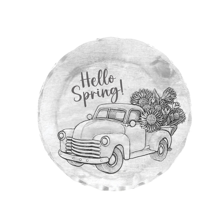 Vintage Floral Truck Expressions Coaster