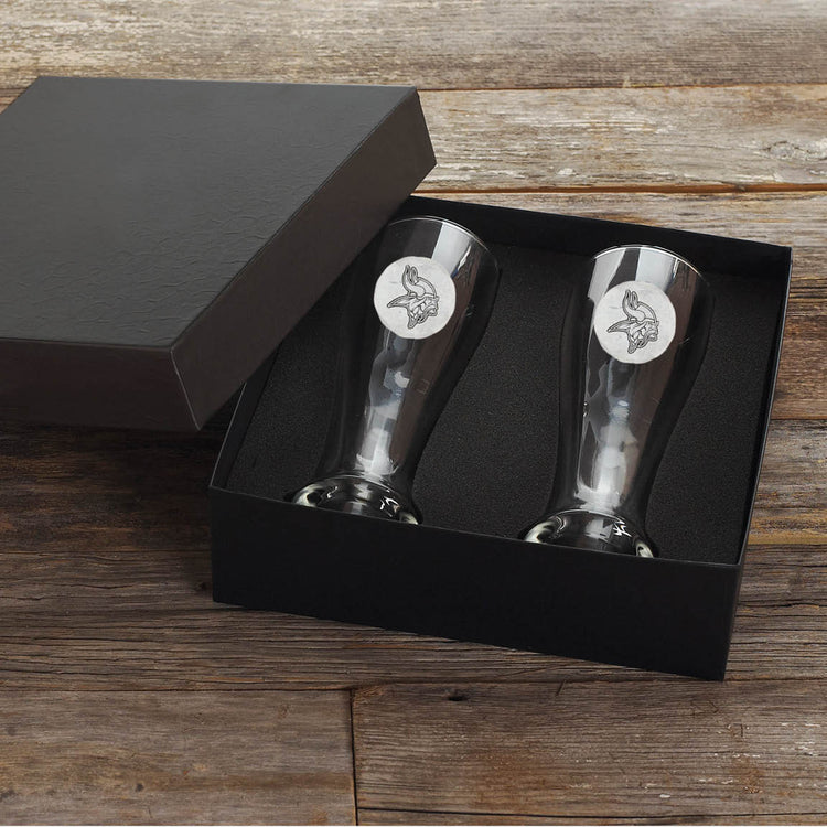Minnesota Vikings 2-Piece Pilsner Set 