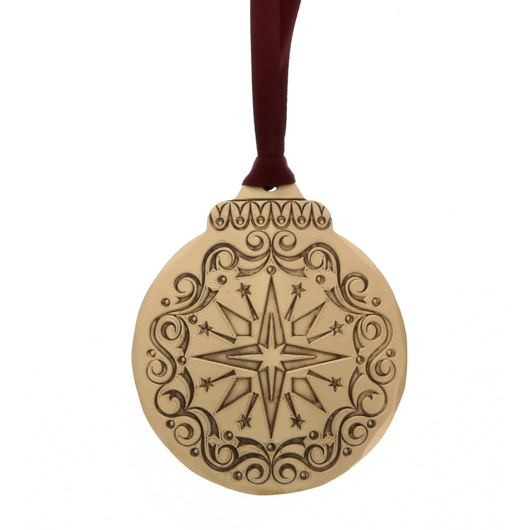 Vintage Nativity Star Ornament (Bronze)