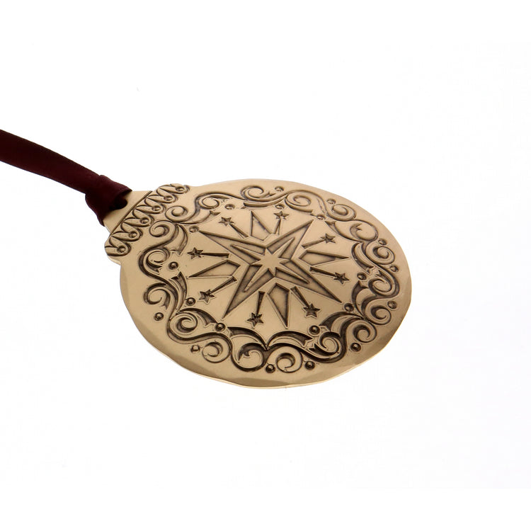 Vintage Nativity Star Ornament (Bronze)