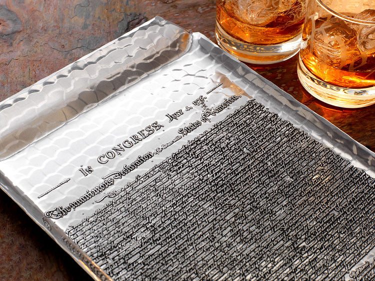 Declaration of Independence Commemorative Tray