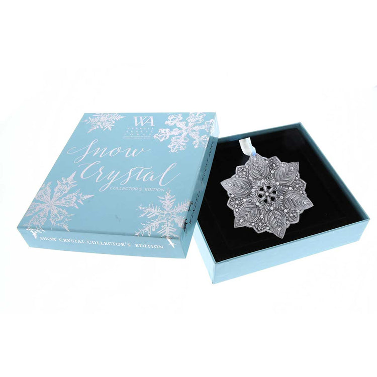Winter Green Snow Crystal Ornament