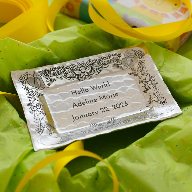 Woodland Baby Announcement Tray