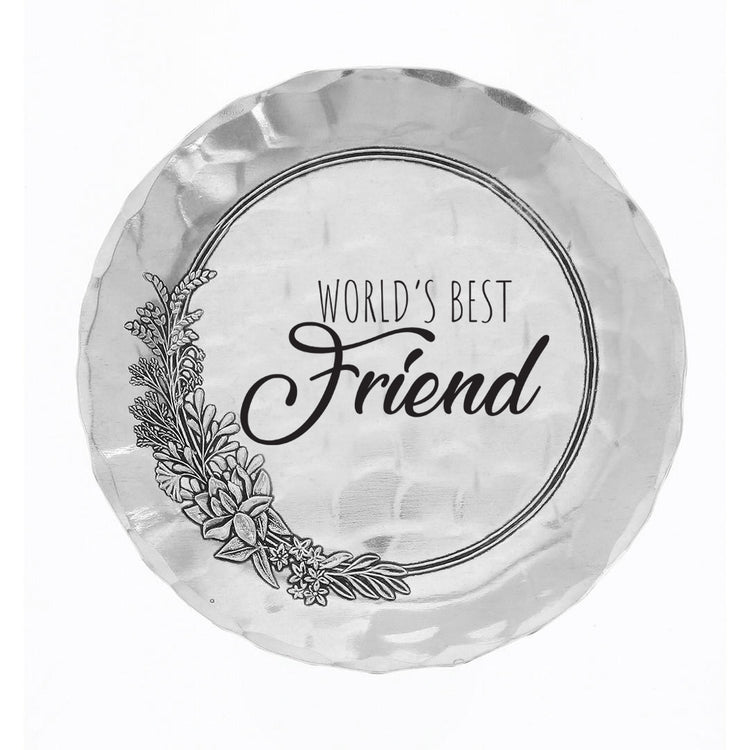 World's Best- Floral Coaster