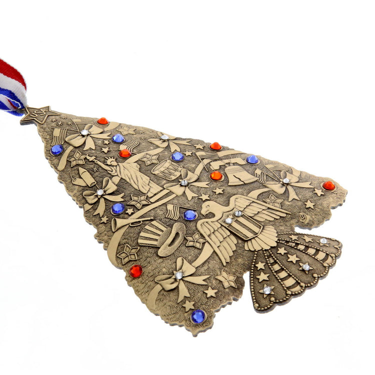 Americana O Christmas Tree Ornament (Bronze)