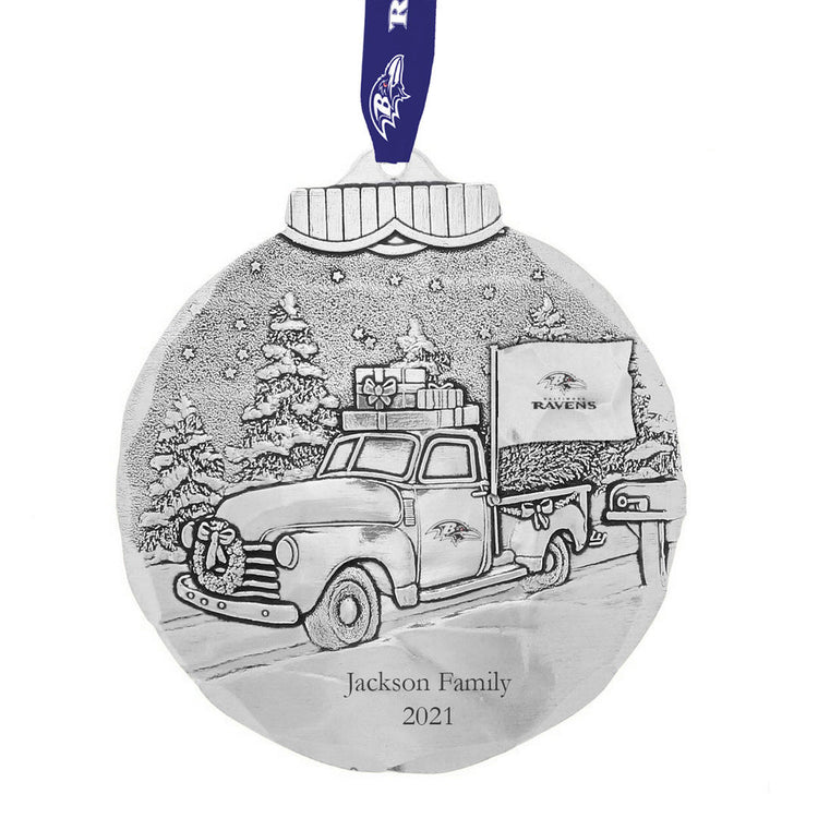 Baltimore Ravens Tailgating Ornament (Aluminum)